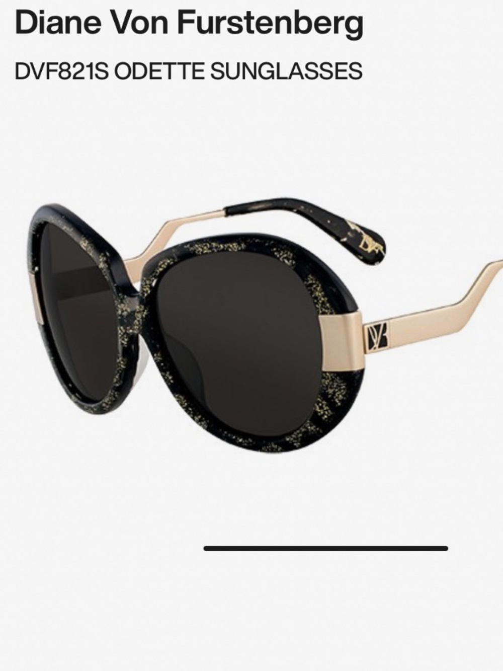 DVF Odette Sunglasses.  New with Case!